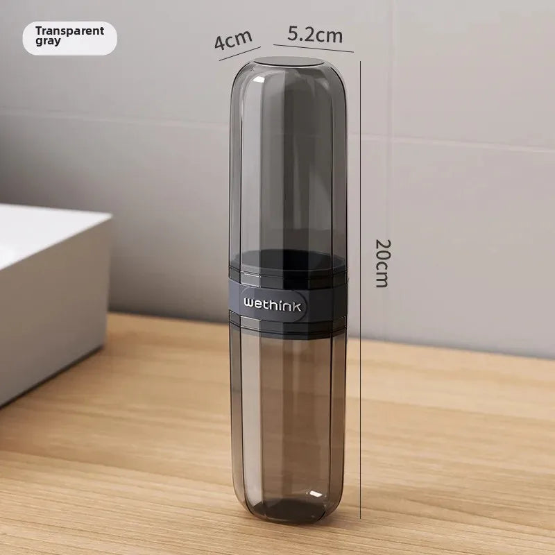 1PC Toothbrush Travel Containers Transparent Portable Toothbrush Case Outdoor/Business Trip/Travel Acessories
