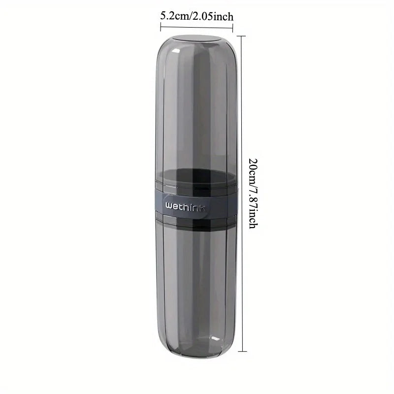 1PC Toothbrush Travel Containers Transparent Portable Toothbrush Case Outdoor/Business Trip/Travel Acessories