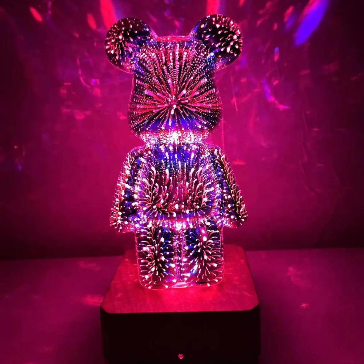 LED Fireworks Bear Night Light