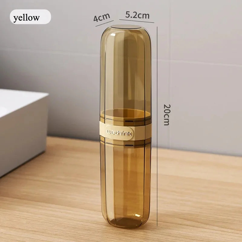 1PC Toothbrush Travel Containers Transparent Portable Toothbrush Case Outdoor/Business Trip/Travel Acessories