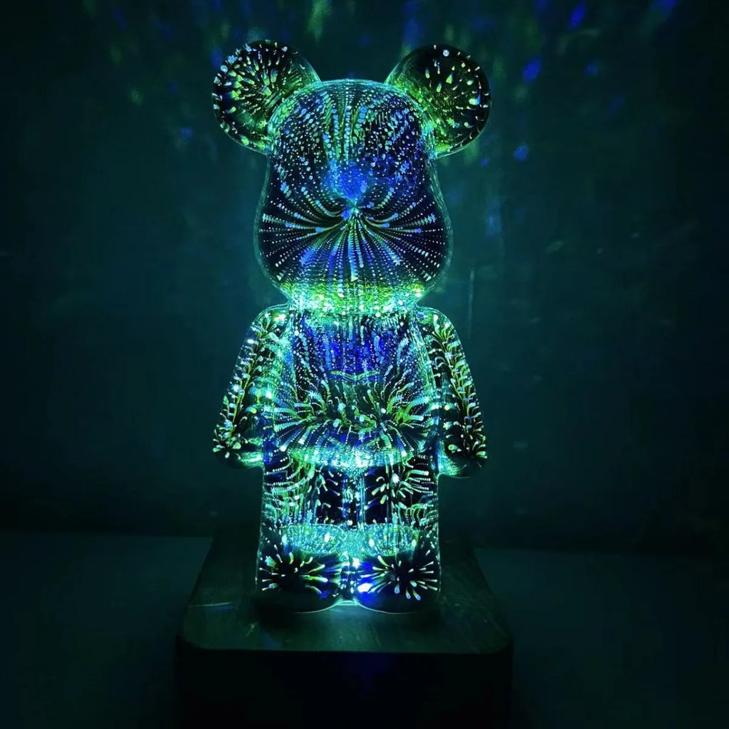 LED Fireworks Bear Night Light