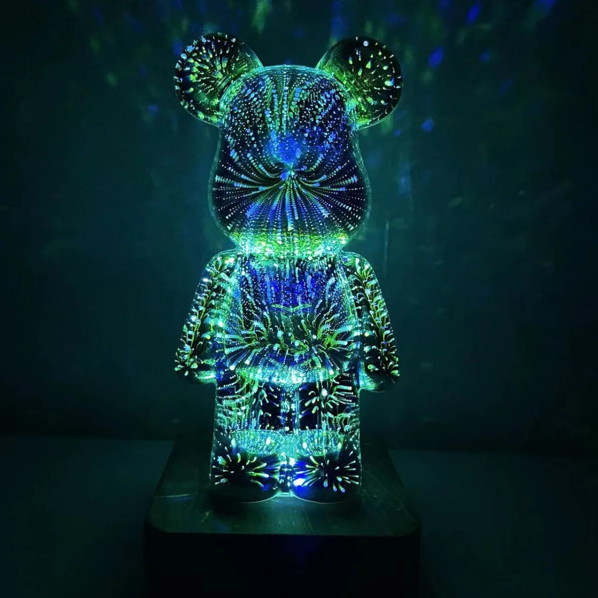 LED Fireworks Bear Night Light