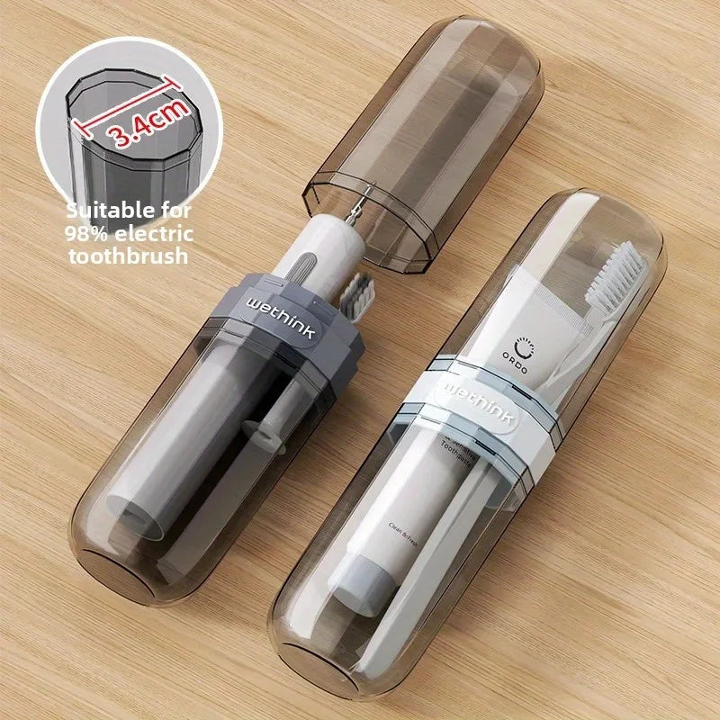 1PC Toothbrush Travel Containers Transparent Portable Toothbrush Case Outdoor/Business Trip/Travel Acessories