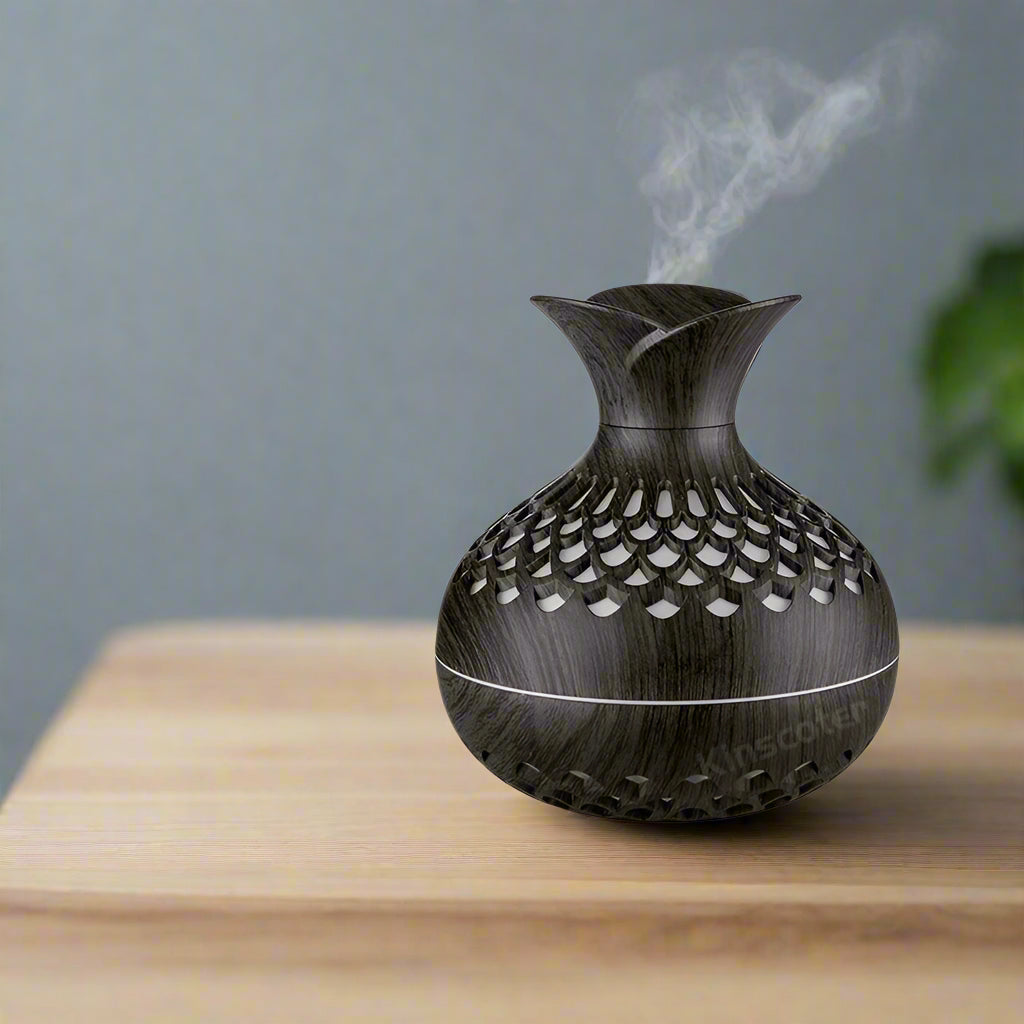 Wood Grain Humidifier 300Ml USB Aroma Diffuser Atomizer USB Household Humidifier Hydrating Instrument Desktop Humidifier