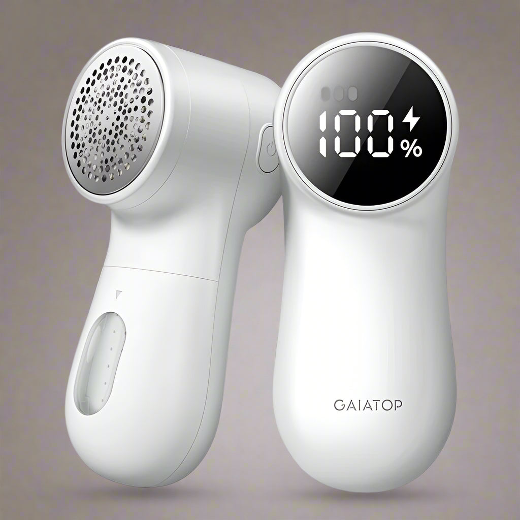GAIATOP Rechargeable Fabric Shaver, Intelligent Digital Display Ball Remover, Manually Operated Sweater Hair Remover, USB